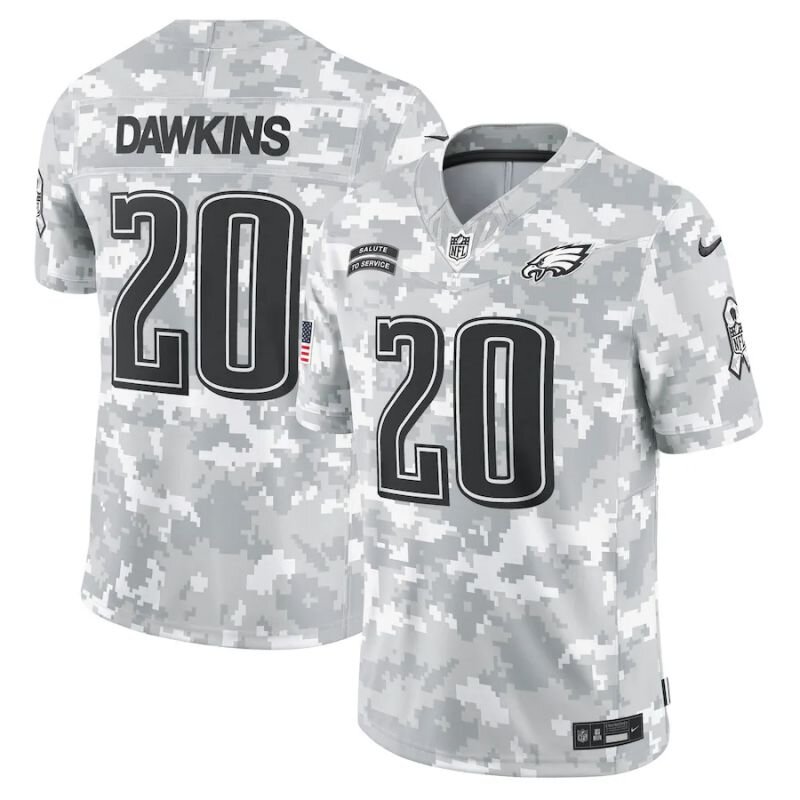  Men Philadelphia Eagles #20 Dawkins Nike Arctic Camo 2024 Salute to Service Limited NFL Jersey  ->dallas cowboys->NFL Jersey